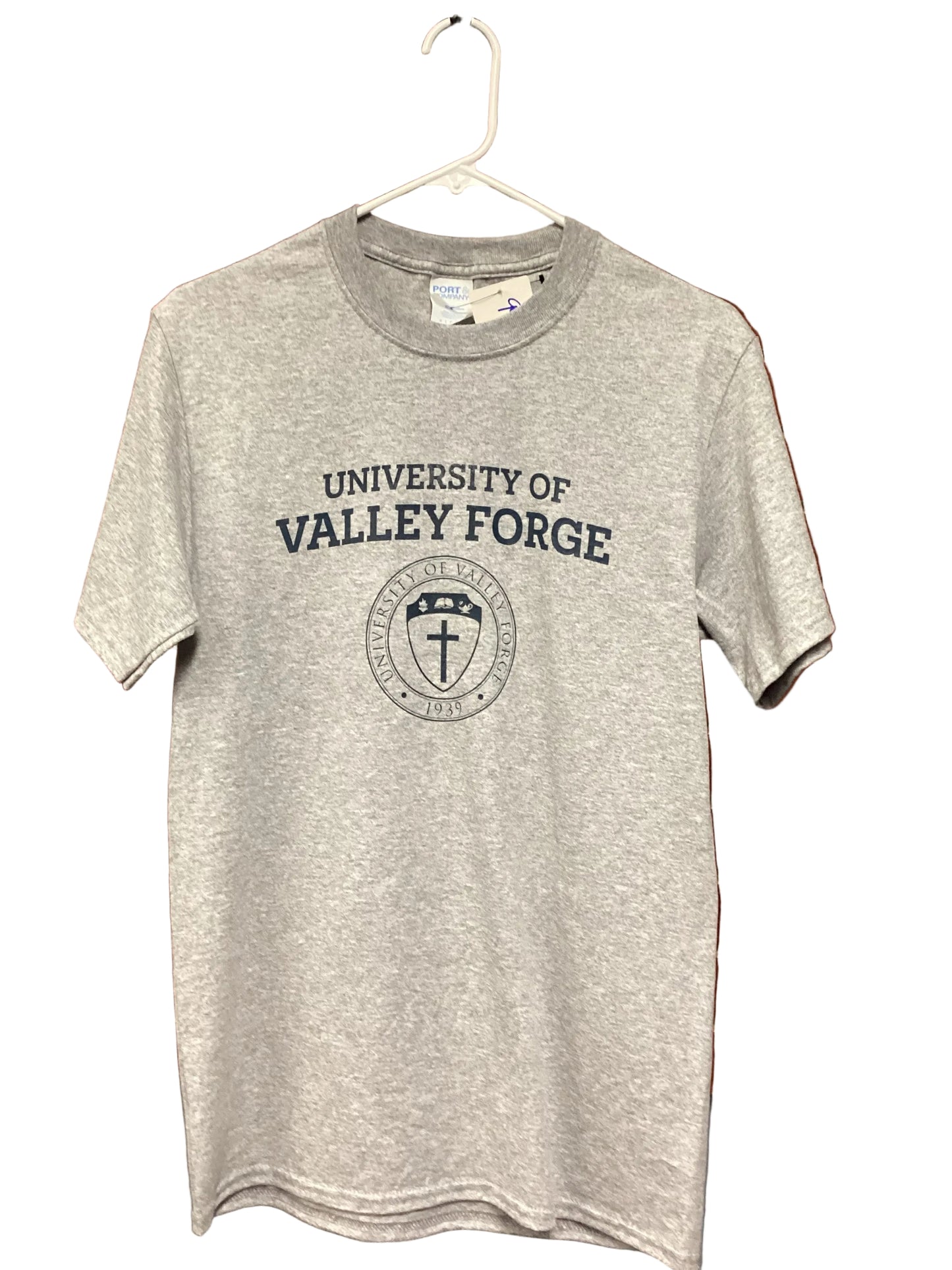 Port & Company University of Valley Forge Shield Gray T-Shirt