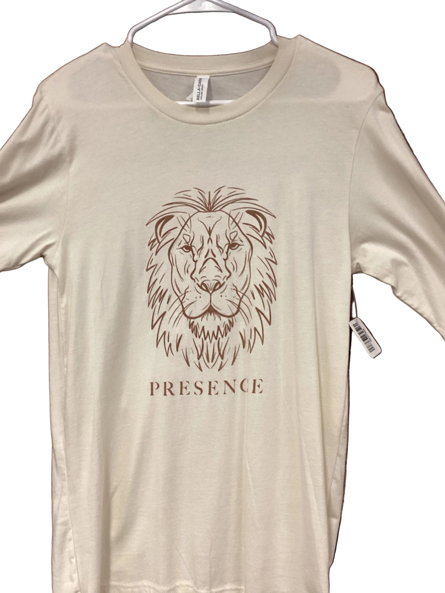 Bella Presence Lion Long Sleeve Cream T-Shirt