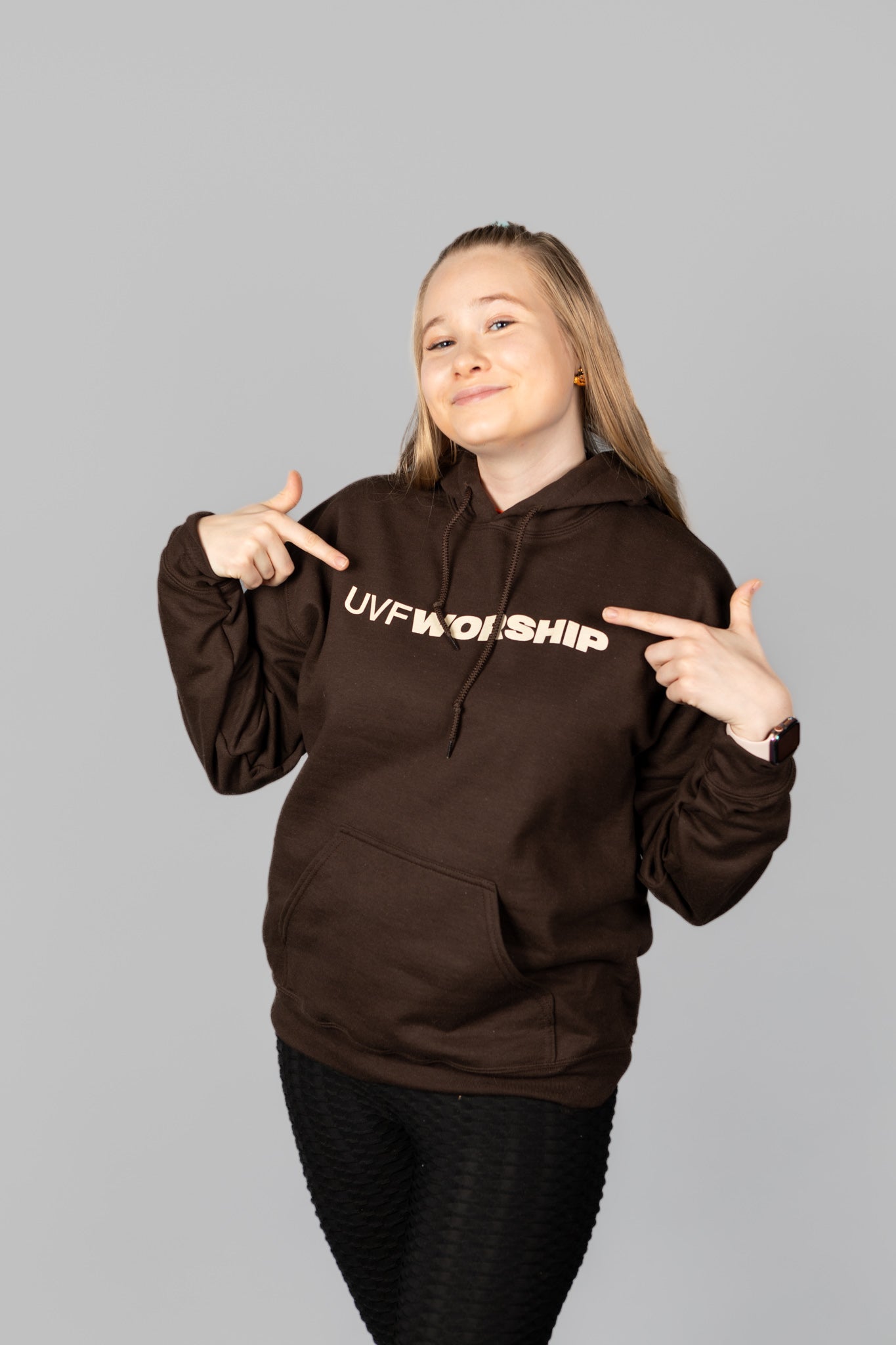 UVF Worship Hoodie (Brown)