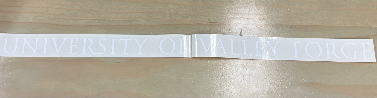 'UVF' Car Decal/Sticker (White)