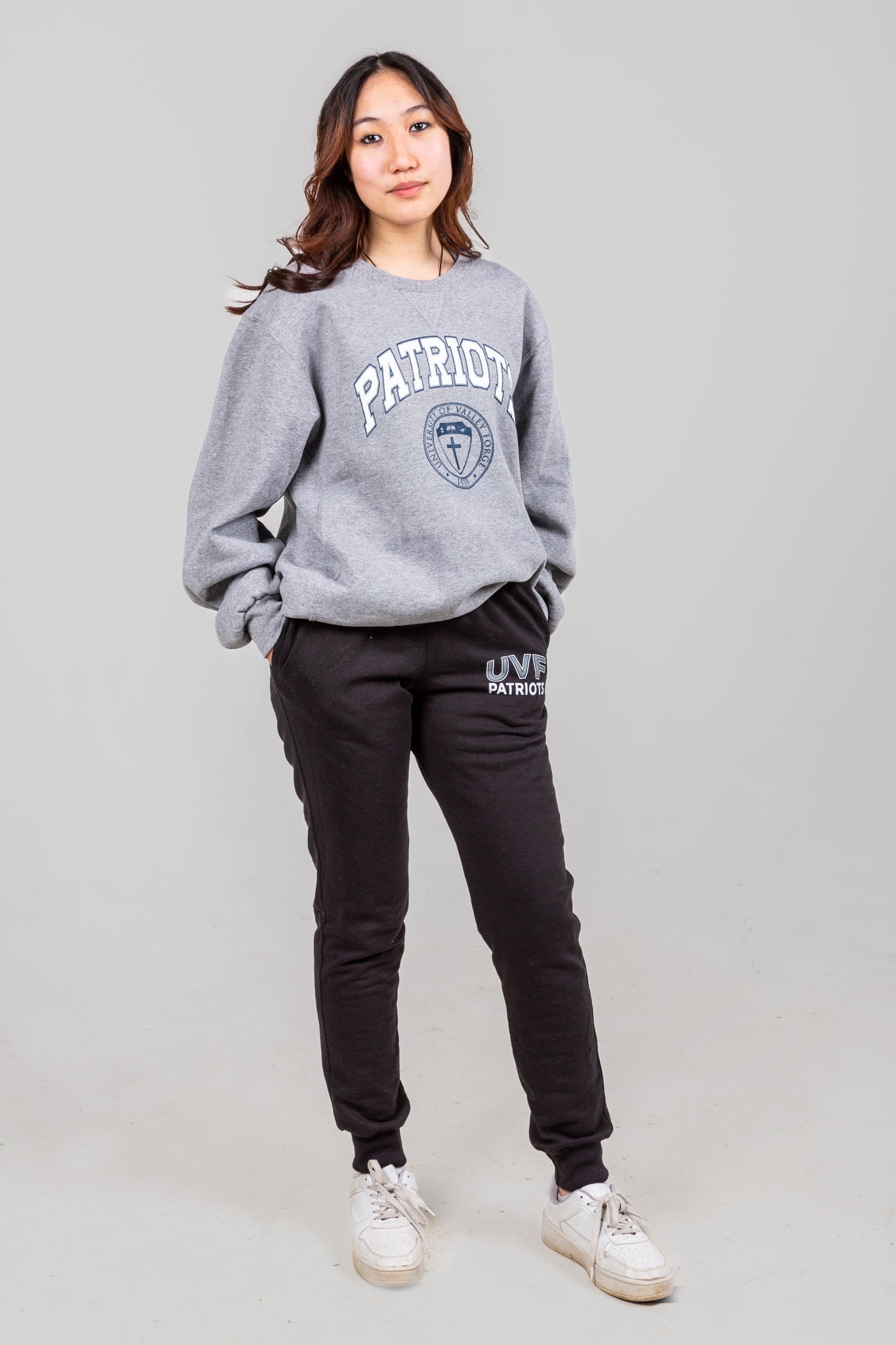 Russell Crewneck Patriots (Grey)