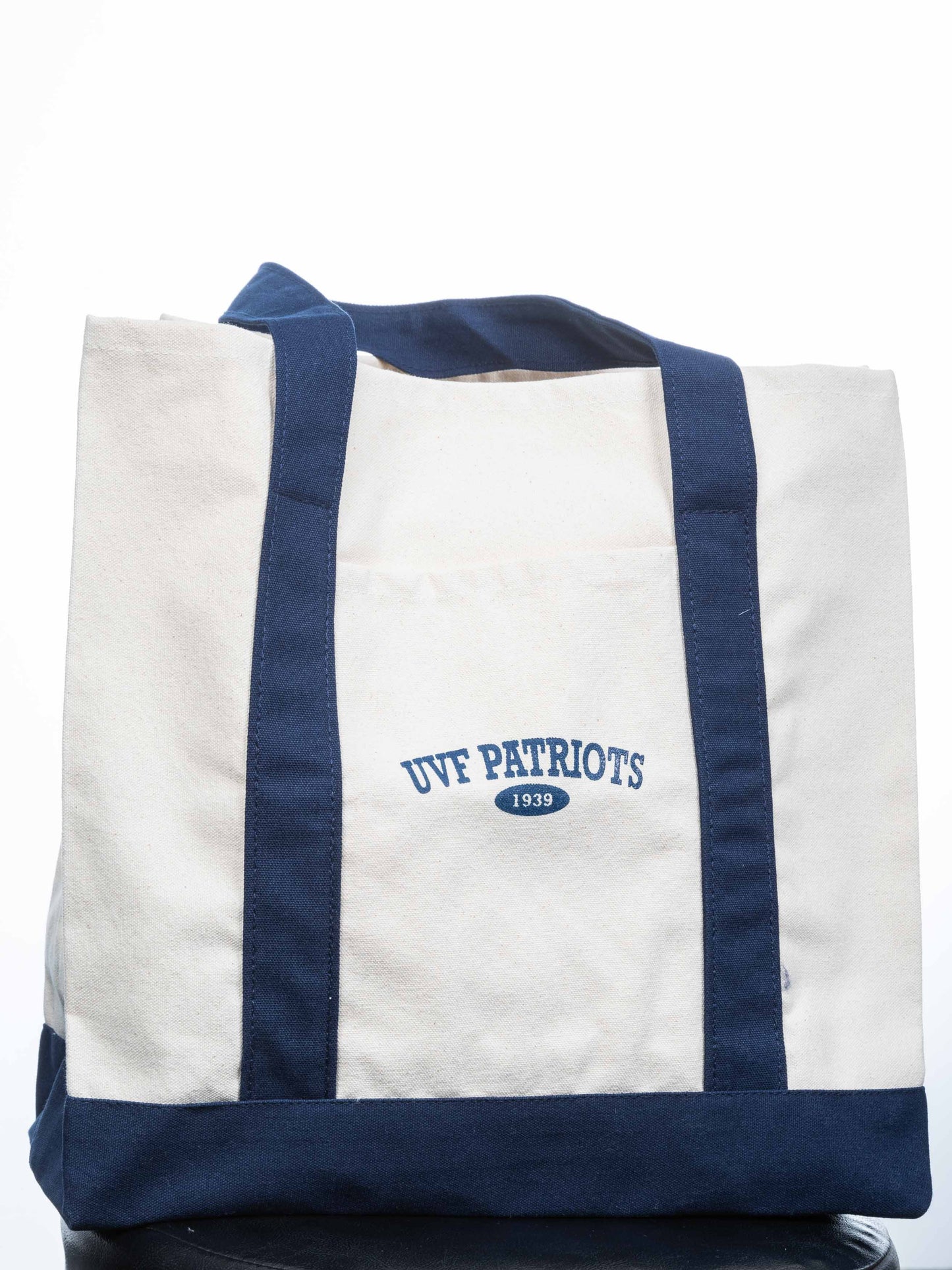 Navy and Creme Totebag