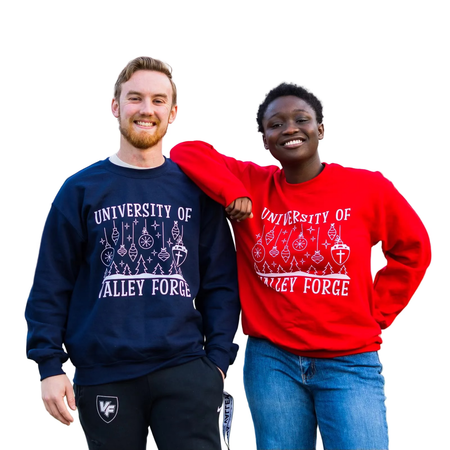 Gildan Christmas Navy Crewneck