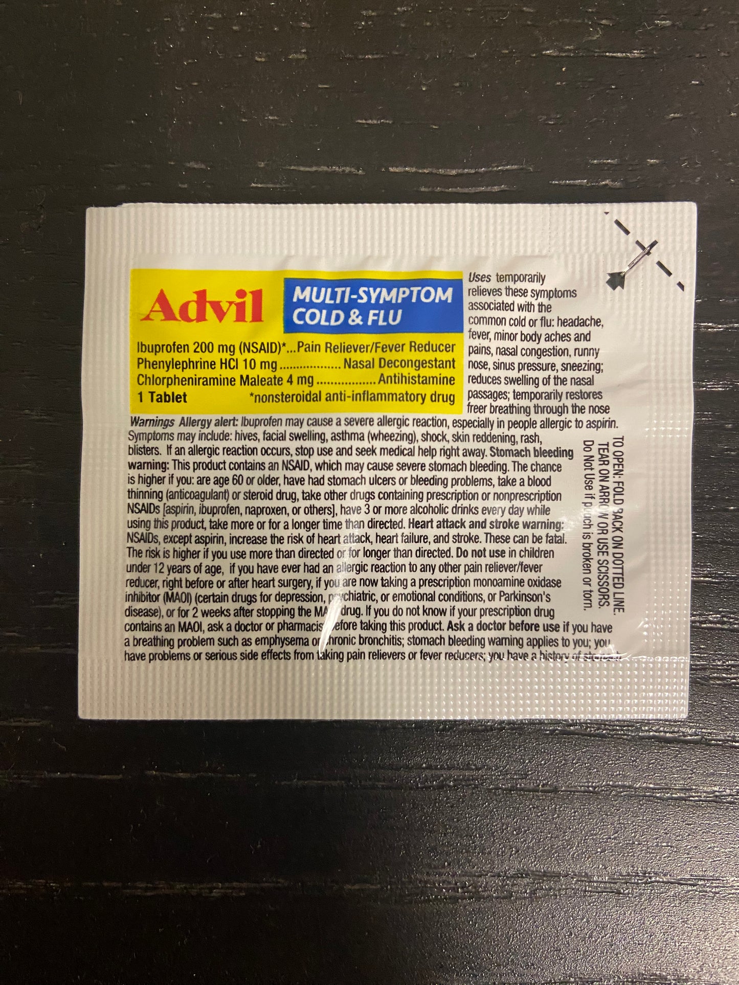 Advil Cold & Flu (One Dose)