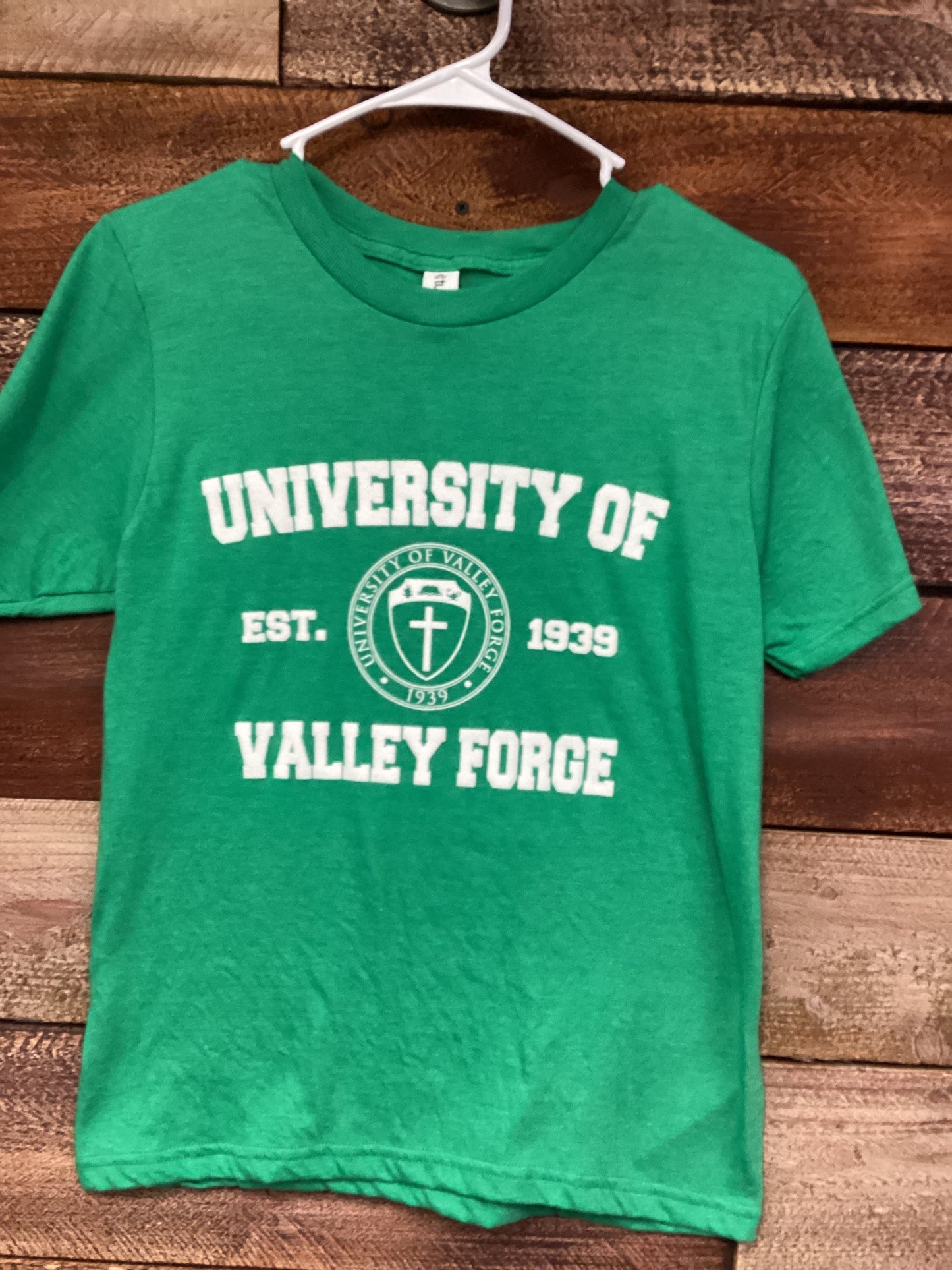 University of Valley Forge Shield Youth T-Shirt (Green)