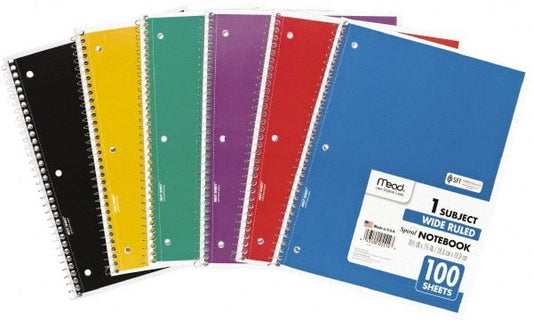 Mead Spiral Notebooks